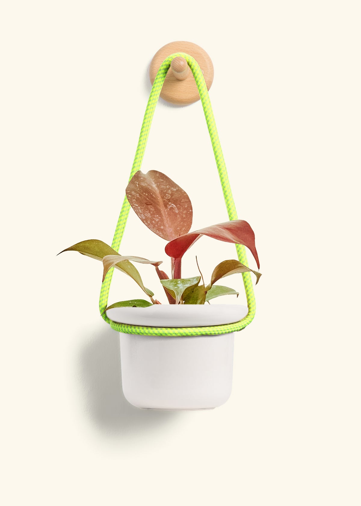 Hanging Fat Lip Planter, Oat