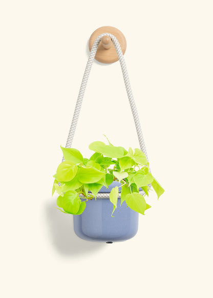 Hanging Fat Lip Planter, Cornflower