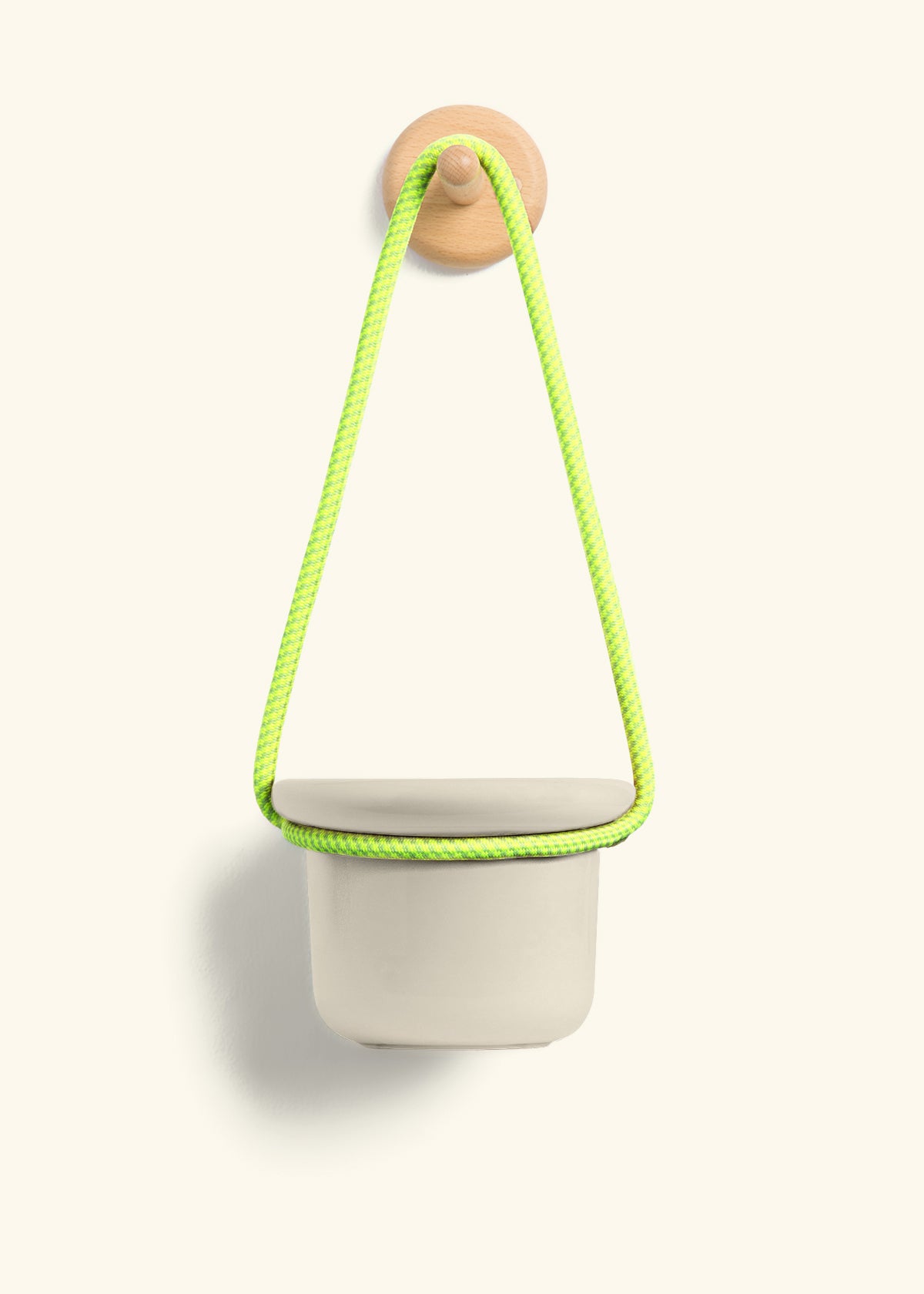 Hanging Fat Lip Planter, Oat
