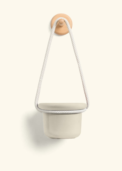 Hanging Fat Lip Planter, Oat